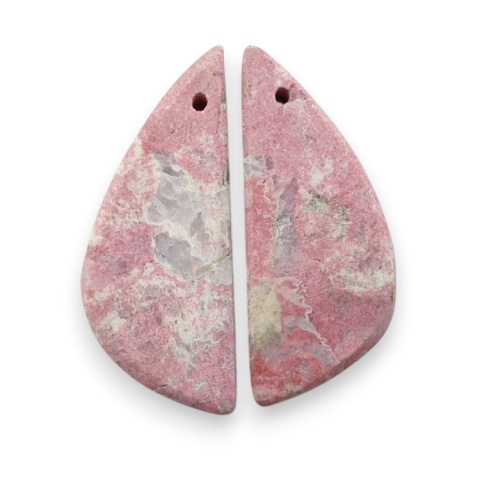 Thulit para kaboszonów z dziurką 27x11 mm nr R725