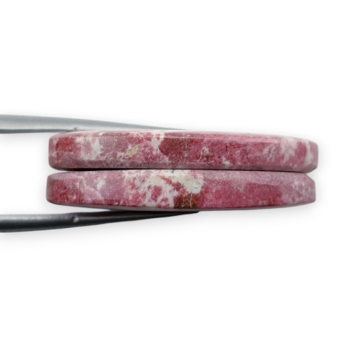 Thulit para kaboszonów z dziurką 27x16 mm nr R732