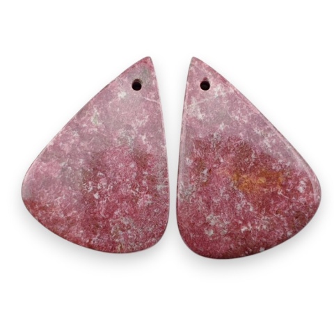 Thulit para kaboszonów z dziurką 27x20 mm nr R707