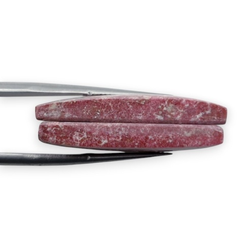 Thulit para kaboszonów z dziurką 28x21 mm nr R727