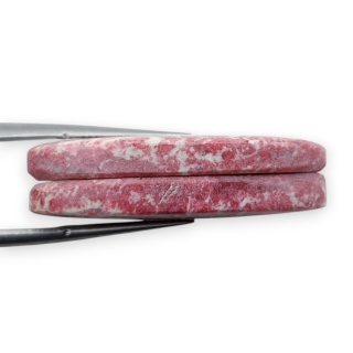 Thulit para kaboszonów z dziurką 30x14 mm nr R721