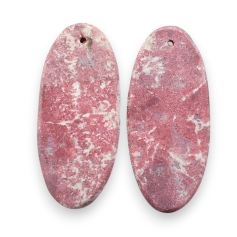 Thulit para kaboszonów z dziurką 30x14 mm nr R721