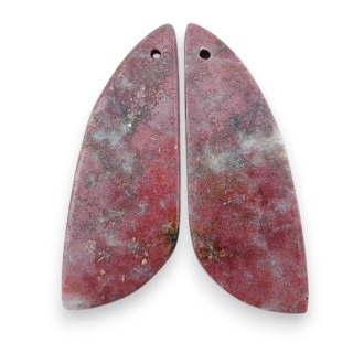 Thulit para kaboszonów z dziurką 37x13 mm nr R705