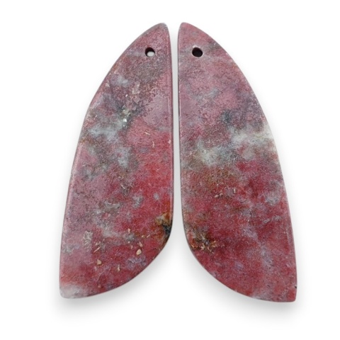 Thulit para kaboszonów z dziurką 37x13 mm nr R705