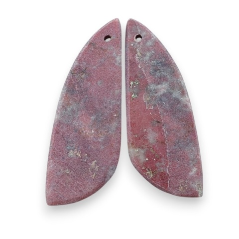 Thulit para kaboszonów z dziurką 37x13 mm nr R705