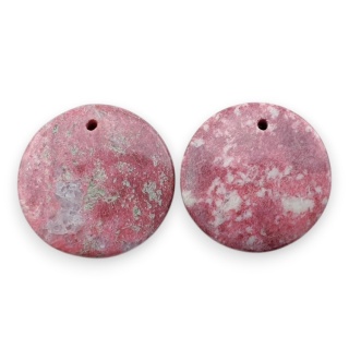 Thulit para kaboszonów z dziurką fi 19mm nr R739