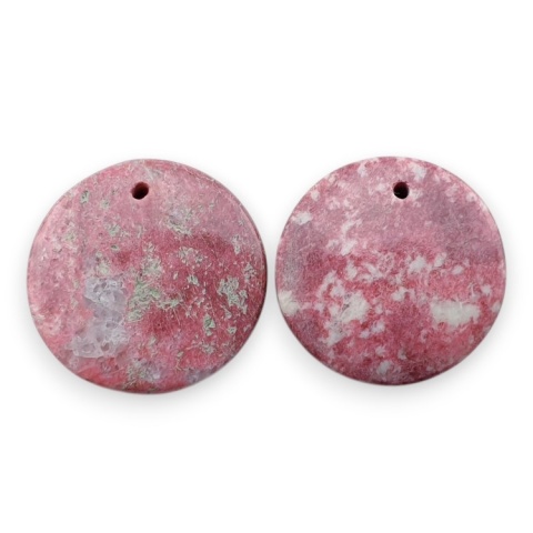 Thulit para kaboszonów z dziurką fi 19mm nr R739