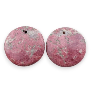 Thulit para kaboszonów z dziurką fi 20mm nr R674