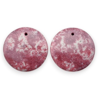 Thulit para kaboszonów z dziurką fi 20mm nr R718