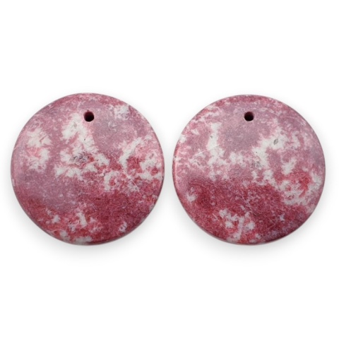 Thulit para kaboszonów z dziurką fi 20mm nr R718