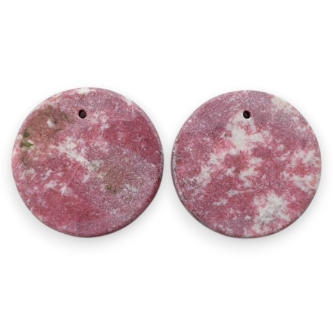 Thulit para kaboszonów z dziurką fi 20mm nr R718