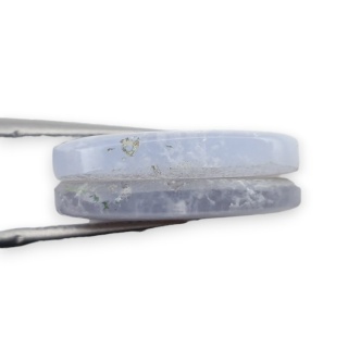 Agat blue lace para kanoszonów z dziurką 19x13 mm nr R946