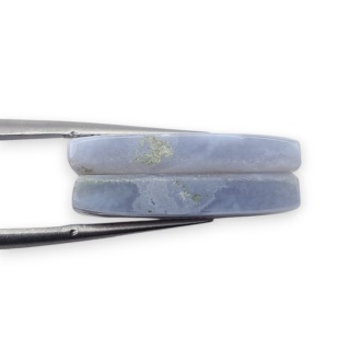 Agat blue lace para kanoszonów z dziurką 21x11 mm nr R973