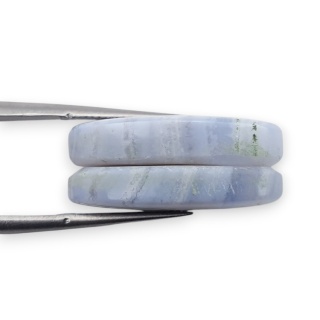 Agat blue lace para kanoszonów z dziurką 22x12 mm nr R969