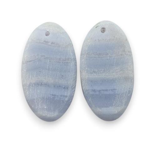 Agat blue lace para kanoszonów z dziurką 22x12 mm nr R969