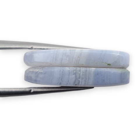 Agat blue lace para kanoszonów z dziurką 22x13 mm nr R949