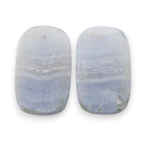 Agat blue lace para kanoszonów z dziurką 22x13 mm nr R949