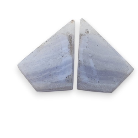 Agat blue lace para kanoszonów z dziurką 22x16 mm nr R951