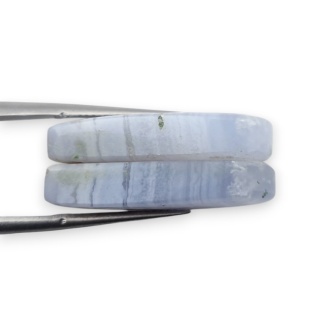 Agat blue lace para kanoszonów z dziurką 23x12 mm nr R955