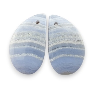 Agat blue lace para kanoszonów z dziurką 23x13 mm nr R965