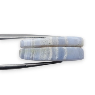 Agat blue lace para kanoszonów z dziurką 23x13 mm nr R965