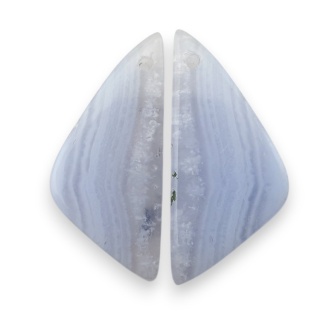 Agat blue lace para kanoszonów z dziurką 25x11 mm nr R948