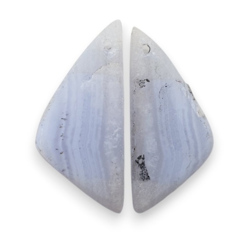 Agat blue lace para kanoszonów z dziurką 25x11 mm nr R948