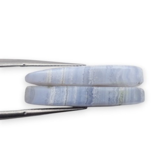 Agat blue lace para kanoszonów z dziurką 26x11 mm nr R932