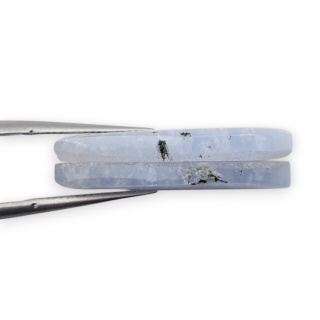 Agat blue lace para kanoszonów z dziurką 26x13 mm nr R931