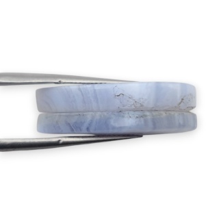 Agat blue lace para kanoszonów z dziurką 26x13 mm nr R943