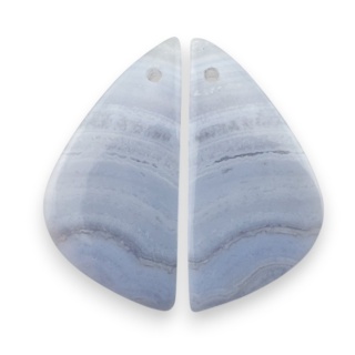 Agat blue lace para kanoszonów z dziurką 26x13 mm nr R970