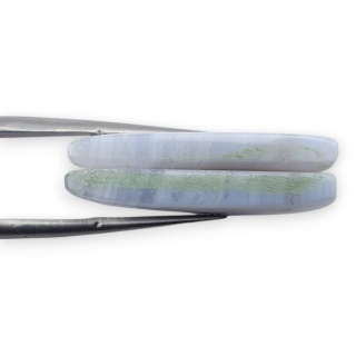 Agat blue lace para kanoszonów z dziurką 26x13 mm nr R970