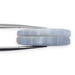 Agat blue lace para kanoszonów z dziurką 26x14 mm nr R935