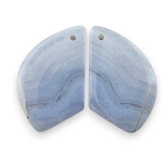 Agat blue lace para kanoszonów z dziurką 26x17 mm nr R967