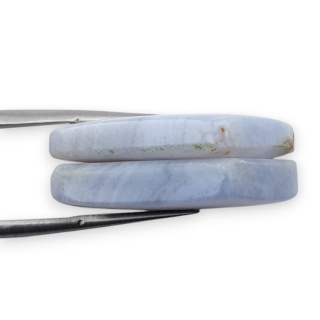 Agat blue lace para kanoszonów z dziurką 26x17 mm nr R967