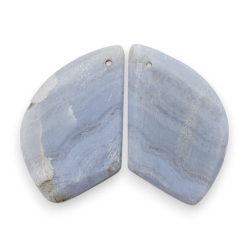 Agat blue lace para kanoszonów z dziurką 26x17 mm nr R967