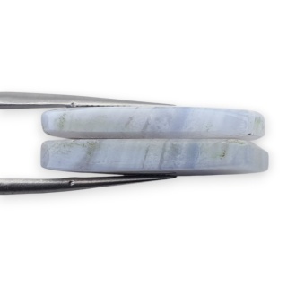 Agat blue lace para kanoszonów z dziurką 27x13 mm nr R950