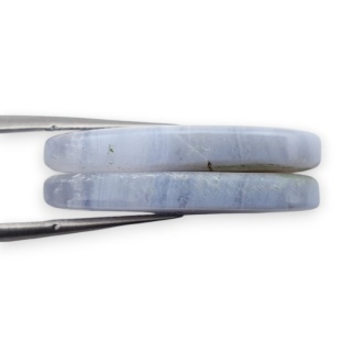 Agat blue lace para kanoszonów z dziurką 28x14 mm nr R919