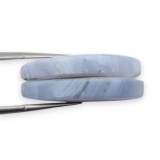 Agat blue lace para kanoszonów z dziurką 28x14 mm nr R942