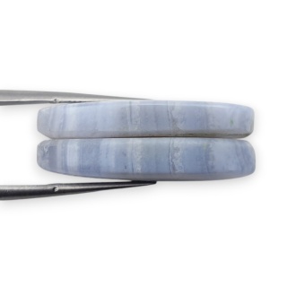 Agat blue lace para kanoszonów z dziurką 28x15 mm nr R974