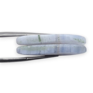 Agat blue lace para kanoszonów z dziurką 29x13 mm nr R963