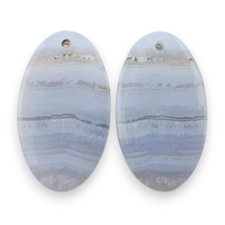 Agat blue lace para kanoszonów z dziurką 29x16 mm nr R971