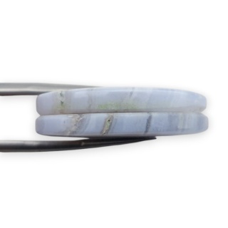 Agat blue lace para kanoszonów z dziurką 29x16 mm nr R971