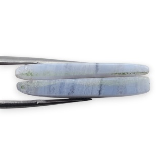 Agat blue lace para kanoszonów z dziurką 30x12 mm nr R968