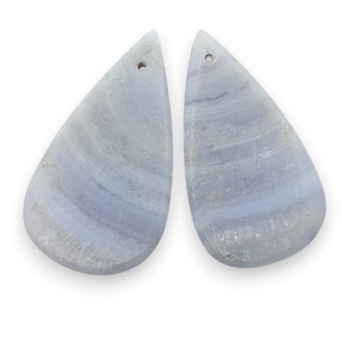 Agat blue lace para kanoszonów z dziurką 30x16 mm nr R936