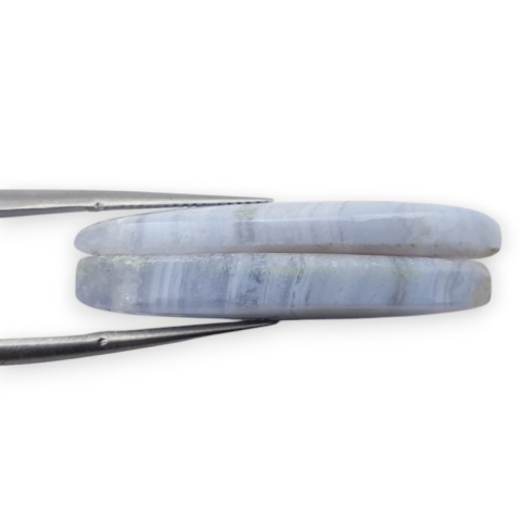 Agat blue lace para kanoszonów z dziurką 31x13 mm nr R929