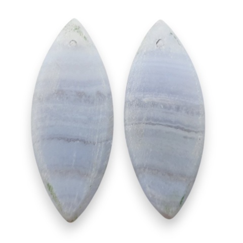 Agat blue lace para kanoszonów z dziurką 31x13 mm nr R929