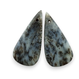 Agat dendrytowy para kaboszon z dziurką 25x12 mm nr R486