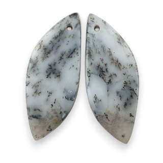 Agat dendrytowy para kaboszon z dziurką 29x12 mm nr R501