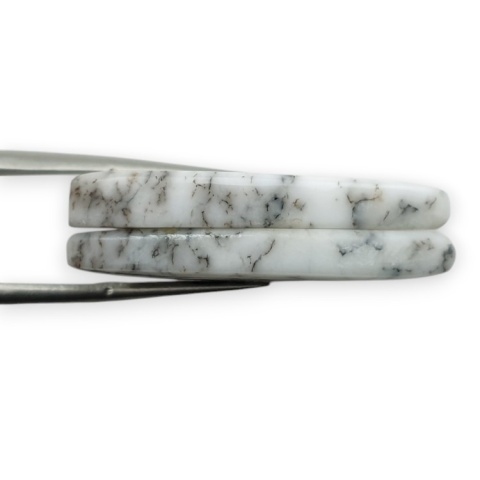 Agat dendrytowy para kaboszon z dziurką 31x14 mm nr R517